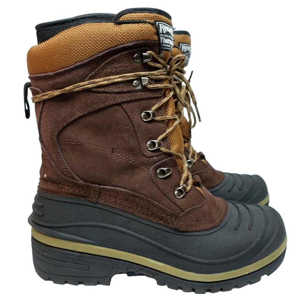 Ranger Thermolite men's size 7 suede and rubber lace up boots brown